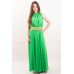 Embroidered dress "Romance" green